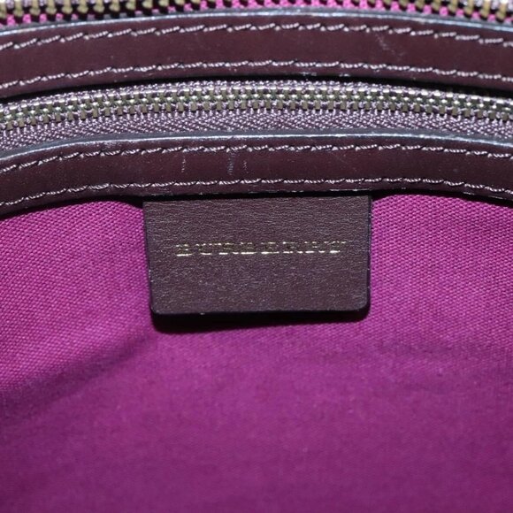 BURBERRY Nova Check Tote Bag Wool Green Gold - Picture 10 of 16